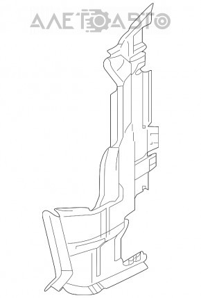 Дефлектор радиатора правый Audi A5 F5 18- 2.0T
