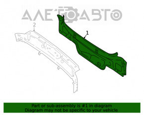 Задняя панель Audi A5 F5 17- 2 части, красная, отпилена