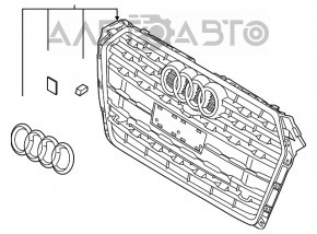Решетка радиатора в сборе Audi A5 F5 17-19