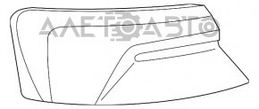 Ліхтар зовнішній крило лівий Audi A5 F5 17-19