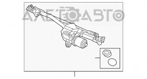 Трапеція двірників очищувача з мотором Audi A5 F5 17-