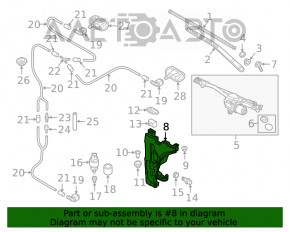 Бачок омивача Audi A5 F5 17 - без кришки, датчика та фільтра