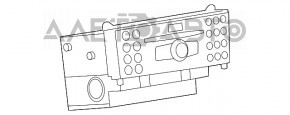 Магнитофон радио Mercedes GLC 16-19 без навигации