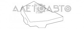 Крышка бокса багажника левая Mercedes GLC 16-22 верхняя