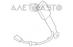 Защелка водительского ремня Ford Escape MK3 13-19 бежевая с датчиком, мелкие царапины
