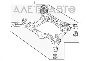 Підрамник задній Audi A6 C7 12-18 AWD порвані 3С/Б редуктора