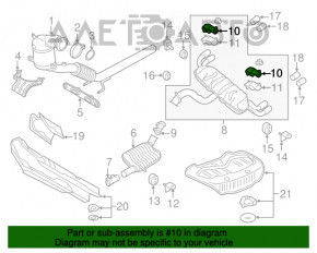 Блок керування заслінкою глушника Audi A6 C7 16-18 рест