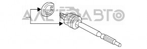Рулевая тяга правая Honda CRZ 11-12