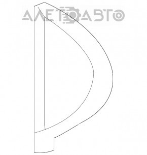 Накладка передньої панелі збоку права Infiniti QX50 19- чорна