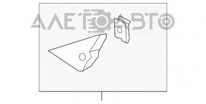 Заглушка треугольник крыла передняя прав Lincoln Nautilus 19-23 хром