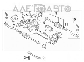 Рулевая тяга левая Infiniti Q50 14-