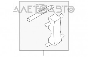 Скоба крепления тормозных колодок задняя правая Audi Q7 4L 10-15
