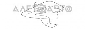 Гачок кріплення водійського козирка Ford Fusion mk5 17-20 світло-сірий