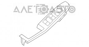 Накладка управления стеклоподъемником передним левым Ford Escape MK4 20-