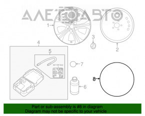 Колпак колесный R16 Nissan Leaf 18-22 вмятина