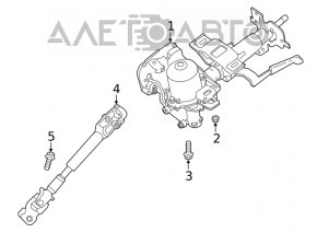 Рульовий карданчик Nissan Leaf 18-22