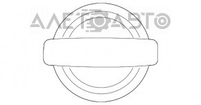 Емблема Nissan двері багажника логотип Nissan Leaf 18-22 подряпини