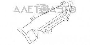 Дефлектор радиатора верхний левый Nissan Leaf 18-