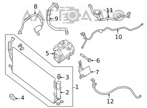 Трубка кондиціонера компресор-пічка перша Nissan Leaf 18-21