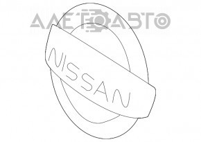 Эмблема решетки радиатора grill Nissan Leaf 18-22 новый OEM оригинал