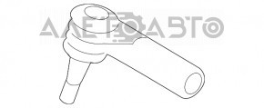 Рулевой наконечник левый Porsche Cayenne 958 11-17 новый OEM оригинал