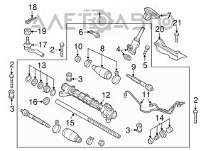 Рульова тяга права Mazda3 MPS 09-13