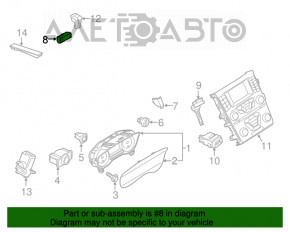 Индикатор подушки безопасности пассажира Ford Fusion mk5 13-20