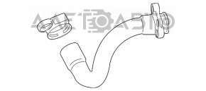 Патрубок системи охолодження BMW X3 F25 11-17 2.0T із фланцем