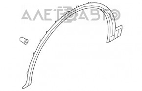 Накладка арки крыла передняя правая Audi Q5 80A 18-20 новый OEM оригинал