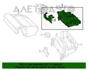 Блок запобіжників підкапотний VW Beetle 12-16 1.8, 2.0T