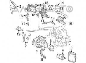Клапан продувки паров топлива Mercedes GLC 16-22