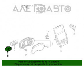 Кнопка TRAC OFF та відкриття кришки багажника Infiniti Q50 14- поліз хром
