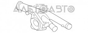 Корпус термостату VW Passat b8 16-19 USA 3.6