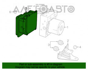 Модуль блока ABS АБС Fiat 500 12-14