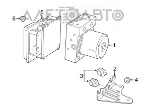 Модуль блока ABS АБС Fiat 500 12-14