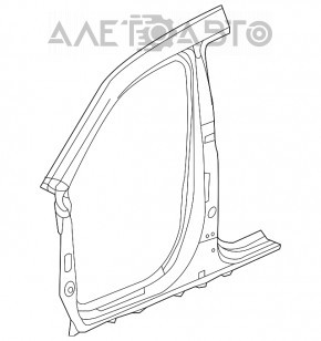 Стойка кузова центральная правая Acura MDX 14-20 отпилена