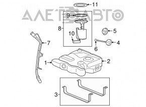 Топливный бак Dodge Grand Caravan 11-20