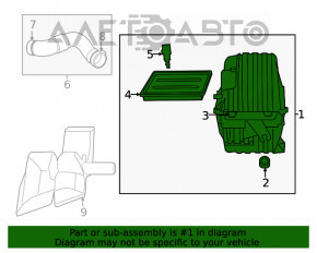 Корпус повітряного фільтра Dodge Journey 11-2.4