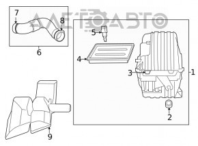 Корпус воздушного фильтра Dodge Journey 11- 2.4