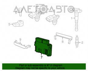 Блок ECU комп’ютер двигуна VW Jetta 11-18 USA 1.4T