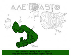 Патрубок водяний помпи Dodge Dart 13-16 2.0 2.4