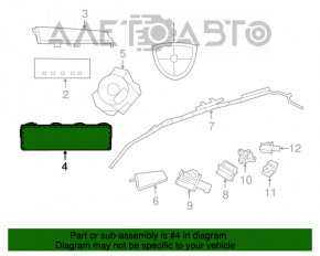 Подушка безпеки airbag коленная водійська лев Dodge Grand Caravan 11-20