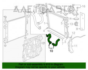 Патрубок охлаждения нижний Dodge Grand Caravan 11-20