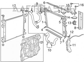 Патрубок охлаждения нижний Dodge Grand Caravan 11-20