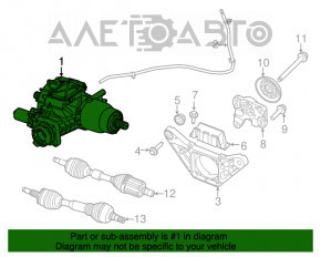 Задний дифференциал редуктор Jeep Cherokee KL 14-18 AWD 114к