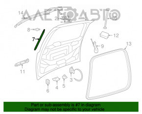 Амортизатор двері багажника правий Dodge Grand Caravan 11-20