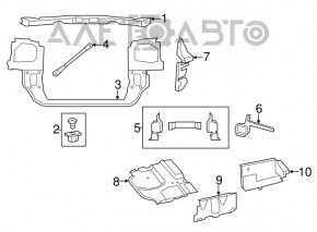 Защита арки боковая правая Dodge Grand Caravan 11-20