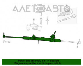Рейка рулевая Dodge Grand Caravan 11-20