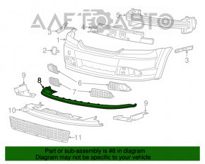 Губа переднього бампера Dodge Journey 11-SE
