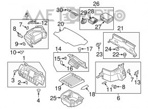 Пенопласт под инструмент Hyundai Sonata 11-15